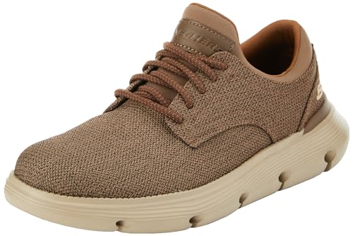 Skechers Herren Garza Reardon Lässige Schuhe, Brown Mesh, 43 EU von Skechers