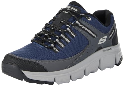 Skechers Herren Gipfel bei Sneaker, Marineblaues Synthetisches Netzgewebe, Grauer Rand, 41.5 EU von Skechers