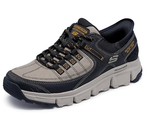 Skechers Herren Summits at Sneaker, Taupe Synthetic/Mesh/Black Trim, 47.5 EU von Skechers