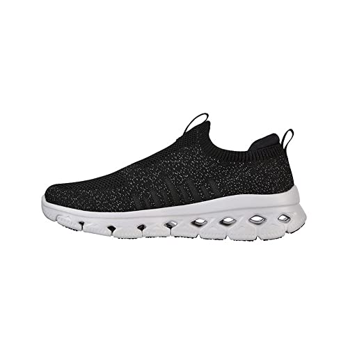 Skechers Herren Glide-Step Flex Sneaker, Black Knit/Trim, 43 EU von Skechers