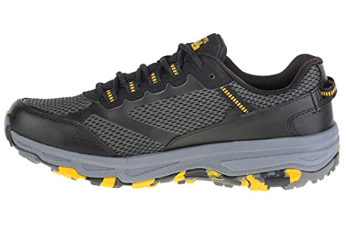 Skechers Herren Go Altitude-Trail Running Walking Wanderschuh mit luftgekühltem Schaumstoff-Sneaker, Schwarz/Gelb, Größe 44, Schwarz/Gelb, 9.5 X-Wide von Skechers