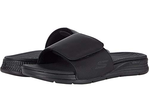 Skechers Herren Go Consistent Sandal Watershed Slide Schiebe-Sandalen, Black Synthetic, 45.5 EU von Skechers
