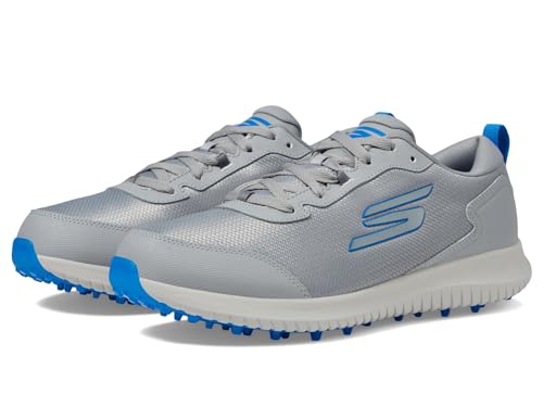 Skechers Leichter Herren-Golfschuh Max Fairway 4 ohne Spikes, Grau/Blau, 46 EU von Skechers