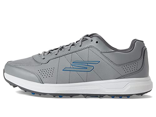 Skechers Herren Go Prime Relaxed Fit Spikeless Golf Shoe Sneaker, Grau/Blau, 46 EU von Skechers