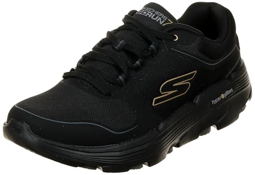 Skechers Herren Go Run 7.0 Full Range Sneaker, Black Textile/Synthetic, 45 EU von Skechers
