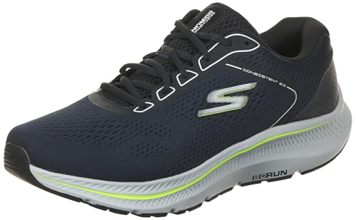 Skechers Herren Go Run Consistent 2.0 Mile Marker Sneaker, Navy Textile/Synthetic, 44 EU Skechers Herren Go Run Consistent 2.0 Mile Marker Sneaker, Navy Textile/Synthetic, 44 EU von Skechers
