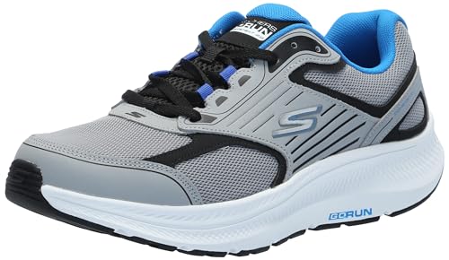 Skechers Herren Go Run Consistent 2.0 Sneaker, Grau/Schwarz, 48.5 EU X-Weit von Skechers