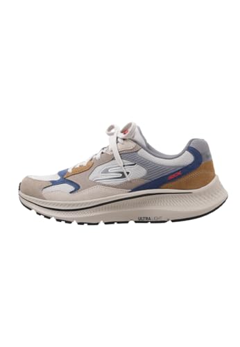 Skechers Herren Go Run Consistent 2.0 Retro Runner V1 Sneaker, Taupe and Multi Suede/Textile, 44.5 EU von Skechers