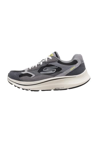 Skechers Herren Go Run Consistent 2.0 Retro Runner V1 Sneaker, Charcoal and Black Suede/Textile, 42 EU von Skechers