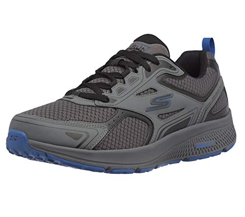 Skechers Herren Go Run Consistent Sneaker, Charcoal/Blau, 43 EU Skechers Herren Go Run Consistent Sneaker, Charcoal/Blau, 43 EU von Skechers