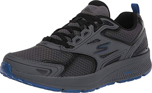 Skechers Herren Go Run Consistent Sneaker, Charcoal Blue, 42 EU von Skechers