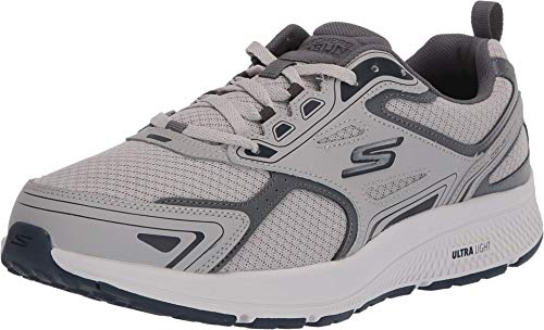 Skechers Herren Go Run Consistent Sneaker, Grau/Marineblau, 43.5 EU von Skechers
