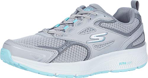 Skechers Damen Go Run Consistent Sneaker, Grau Türkis, 36 EU von Skechers