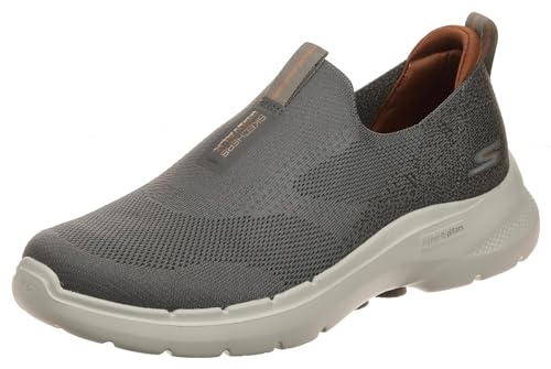Skechers Herren Go Walk 6 Sneaker, Taupe Textile, 44.5 EU von Skechers