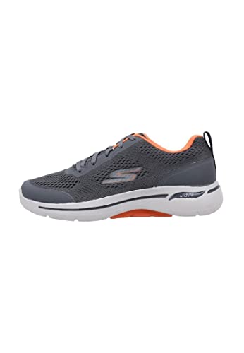 Skechers Herren Go Walk Arch Fit Idyllic Sneaker, Charcoal Textile Synthetic Orange Trim, 48 EU Skechers Herren Go Walk Arch Fit Idyllic Sneaker, Charcoal Textile Synthetic Orange Trim, 48 EU von Skechers