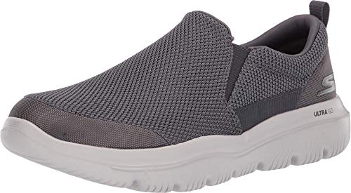 Skechers Herren Go Walk Evolution Ultra-einwandfrei Sneaker, Dunkelgrau, 43 EU von Skechers