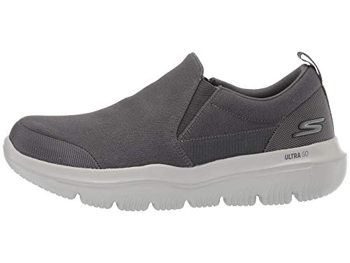 Skechers Herren Go Walk Evolution Ultra-einwandfrei Sneaker, Kohle 2, 43 EU X-Weit von Skechers