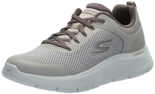 Skechers Herren Go Walk Flex Independent Sneaker, Tan Synthetic/Textile, 44.5 EU von Skechers