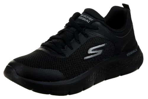 Skechers Herren Go Walk Flex Independent Sneaker, Black Synthetic/Textile, 42 EU von Skechers