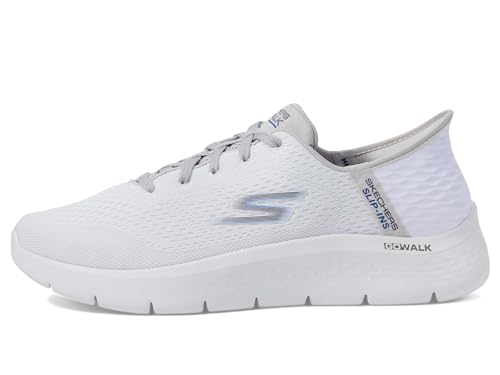 Skechers Herren Go Walk Flex-New World Sneaker, Weiß/Grau, 42.5 EU von Skechers