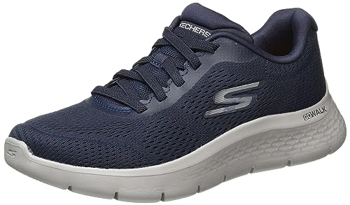 Skechers Herren Go Walk Flex-Bemerkung Sneaker, Schwarz/Schwarz, 42.5 EU Weit von Skechers