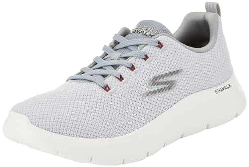 Skechers Herren Go Walk Flex Sneaker, Hellgraues Textil, 42.5 EU von Skechers