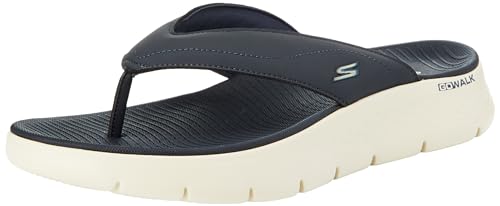 Skechers Herren Go Walk Flex Vallejo Sandalen/Zehensandalen, Navy Synthetic, 39.5 EU von Skechers