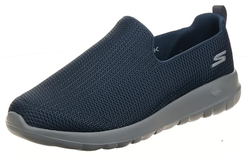 Skechers Herren Go Walk Max-Athletic Air Mesh Slip on Walking Shoe Sneaker, Marineblau/Grau, 47 EU X-Weit von Skechers