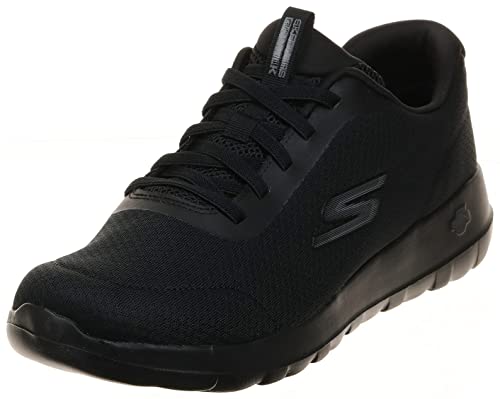 Skechers Herren Go Walk Max Midshore Sneaker, Black Textile Synthetic, 45 EU von Skechers