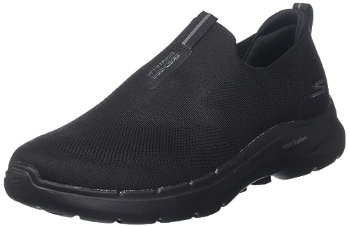 Skechers Herren GO Walk 6 Sneakers,Sports Shoes, Black Textile, 43.5 EU von Skechers