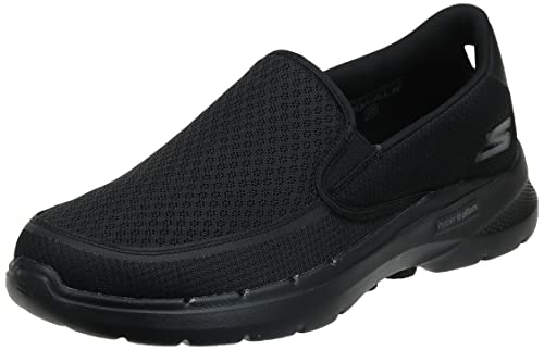 Skechers Herren Gowalk 6 – elastischer Stretch-Slipper, athletischer Performance-Walking-Schuh Wanderstiefel, Schwarz, 43 EU von Skechers