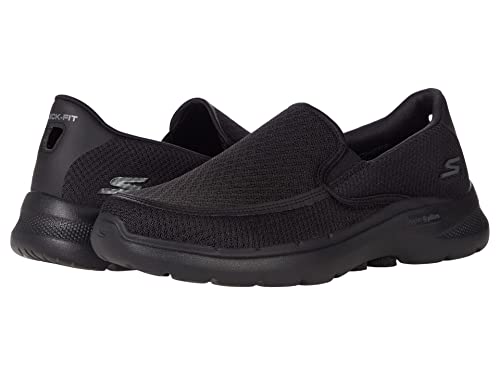 Skechers Herren Gowalk 6 – elastischer Stretch-Slipper, athletischer Performance Walking-Schuh, Schwarz, 45.5 EU von Skechers