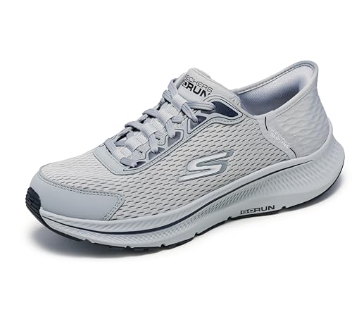 Skechers Herren Hands Free Slip-Ins Go Run Consistent 2.0 Empowered Sneaker, Hellgrau, 39.5 EU von Skechers