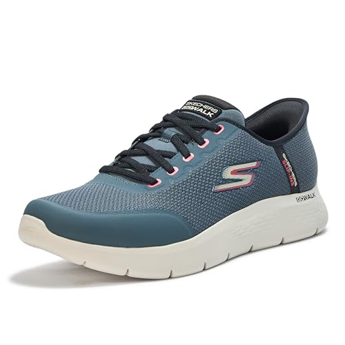 Skechers Herren Hands Free Slip-Ins Go Walk Flex-Netro Sneaker, Schiefer, 45 EU X-Weit von Skechers