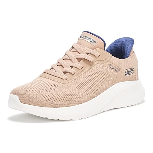 Skechers Herren Hands Free Slip-Ins Squad Chaos-Solid Step Sneaker, Taupe, 45 EU Weit von Skechers