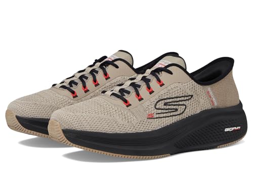 Skechers Herren Hands Free Slip-Ins: Go Run Elevate 2.0 Steady Motion Sneaker, Taupe/Schwarz, 41.5 EU X-Weit von Skechers