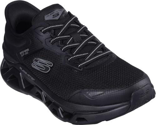 Skechers Herren Glide-Step Altus Turn Out Sneaker, Black Mesh/Duraleather, 47.5 EU von Skechers
