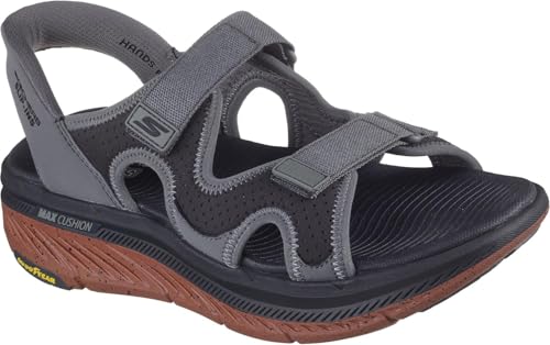 Skechers Herren Hands Free Slip-ins Max Cushioning Premier 2.0 Julian Sandal Sportsandale, Grau, 47.5 EU von Skechers