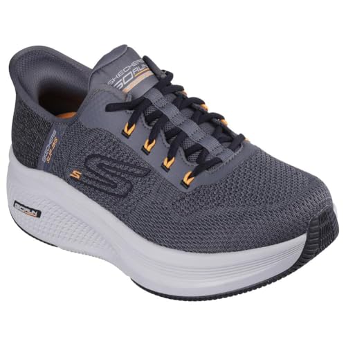 Skechers Herren Hands Free Slip-ins: Go Run Elevate 2.0 Steady Motion Sneaker, Dunkelgrau, 43 EU von Skechers