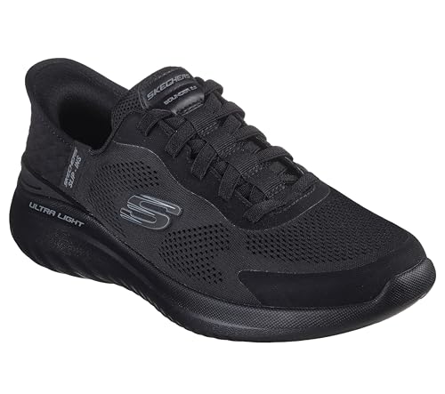 Skechers Herren Bounder 2.0 Emerged Sneakers, Black Mesh Synthetic, 46 EU von Skechers