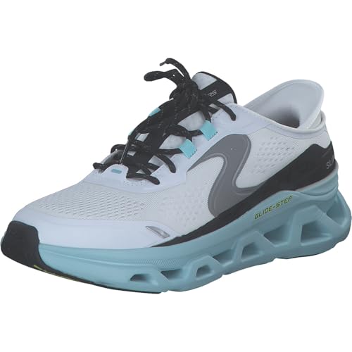 Skechers Herren Hands-Free Slip-ins Glide-Step Altus Sneaker, Weißes Hotmelt-Mesh mit blauem Rand, 44 EU Skechers Herren Hands-Free Slip-ins Glide-Step Altus Sneaker, Weißes Hotmelt-Mesh mit blauem Rand, 44 EU von Skechers