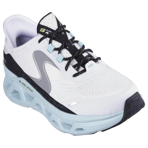 Skechers Herren Hands-Free Slip-ins Glide-Step Altus Sneaker, Weißes Hotmelt-Mesh mit blauem Rand, 47.5 EU Skechers Herren Hands-Free Slip-ins Glide-Step Altus Sneaker, Weißes Hotmelt-Mesh mit blauem Rand, 47.5 EU von Skechers