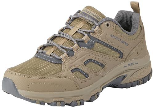 Skechers Herren Hillcrest Pure Escape Trekking Low Cut, Taupe Synthetik-Textilbesatz, 42 EU von Skechers