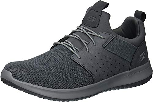 Skechers Herren Klassische Passform-delson-Camden Sneaker, grau, 43 EU Weit von Skechers