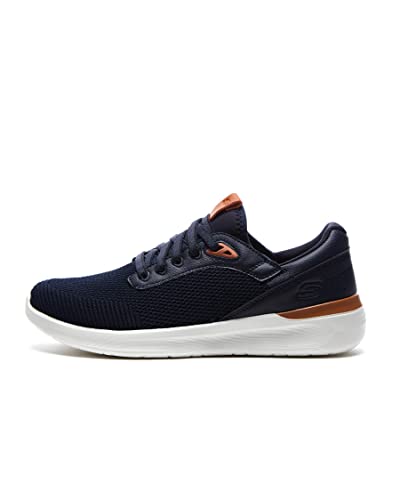 Skechers Herren Lattimore Lasiter Sneaker, Navy Mesh Synthetic, 45.5 EU von Skechers