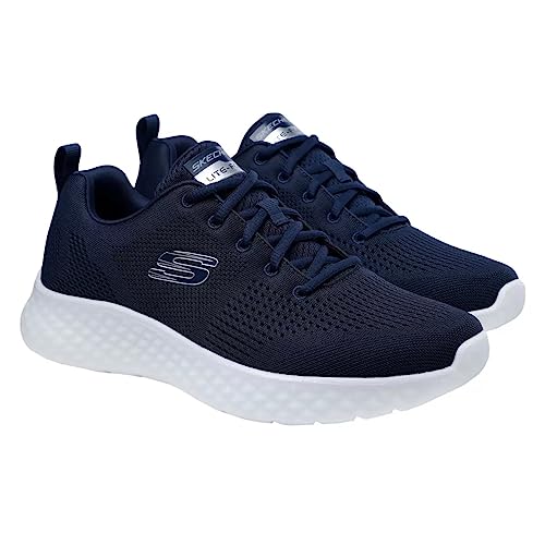 Skechers Herren Lite Foam Sneaker mit Memory Foam Leicht Maschinenwaschbar Bequeme Schnürung Sportliche Optik, navy, 47.5 EU von Skechers