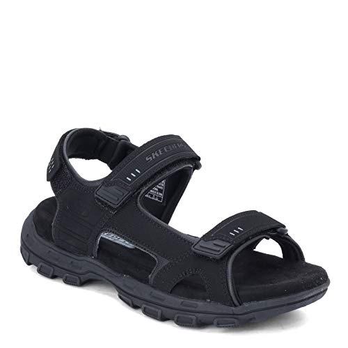 Skechers Herren Loudenloudenloudenloudenlouden/Altolouden Offene Zehensandale mit Riemenverschluss, Schwarz, 46 EU von Skechers