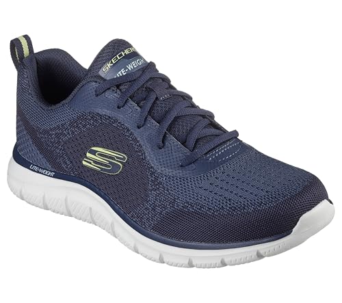 Skechers Herren Low-Top Sneaker Track GLENDOR, Männer Sneakers,Sportschuhe,Freizeitschuhe,Turnschuhe,Laufschuhe,Slipper,Blau,39 EU von Skechers