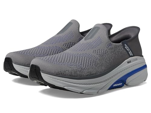 Skechers Herren Max Cushioning Arch Fit Fortuitous 2.0 Sneaker, Charcoal Textile, 43.5 EU von Skechers
