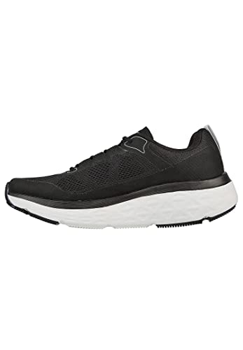 Skechers Herren MAX Cushioning Delta Running Shoes, Black and White Synthetic/Textile, 44 EU von Skechers